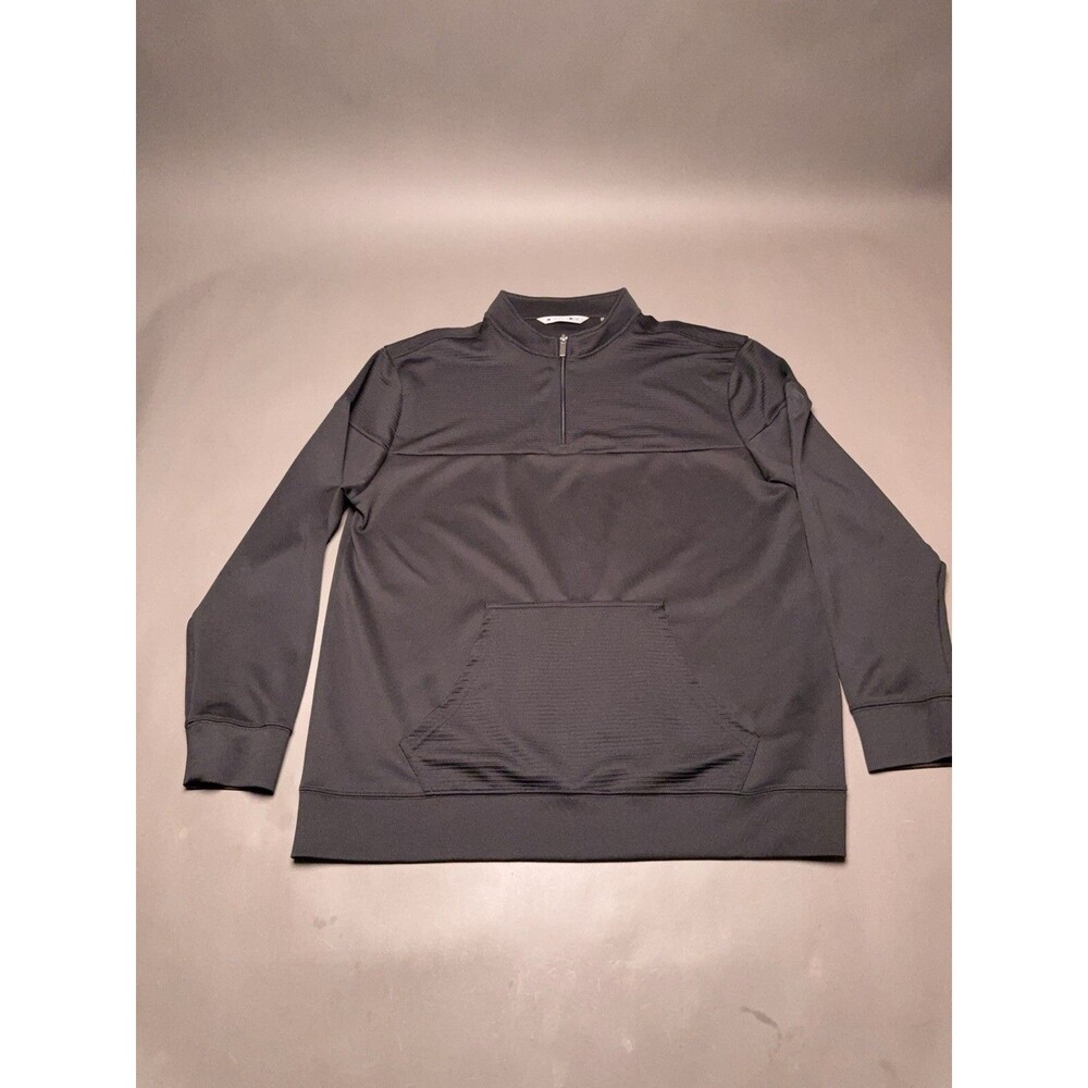 Black Clover Live Lucky Black Men's Size  XXL Long Sleeve 1/4 Zip Golf Pocket